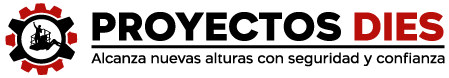 Logotipo de Proyectos 10: un diseño moderno con la marca y el eslogan, representando la especialización en equipos para trabajo en alturas con seguridad y confianza