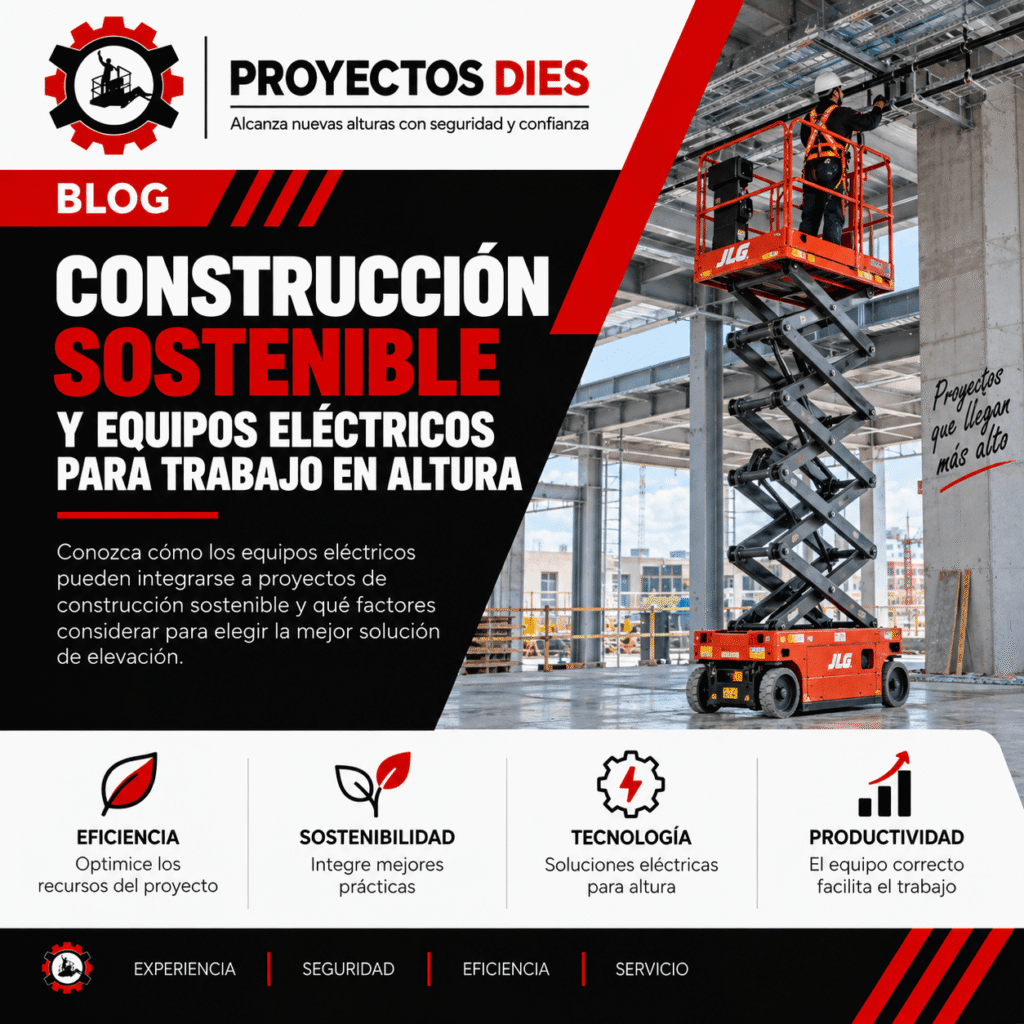 Construcción sostenible y equipos eléctricos para trabajo en altura | Proyectos DIES